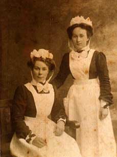 Herrison Nurses, Mabel and Elsie Dyke 1909