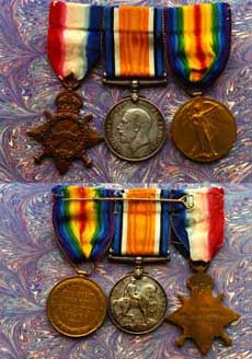R.J. Grove's war medals
