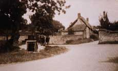 The Green in the days when the well was used by surrounding cottages