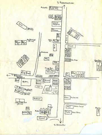 Jack Chute's Plan of Village 